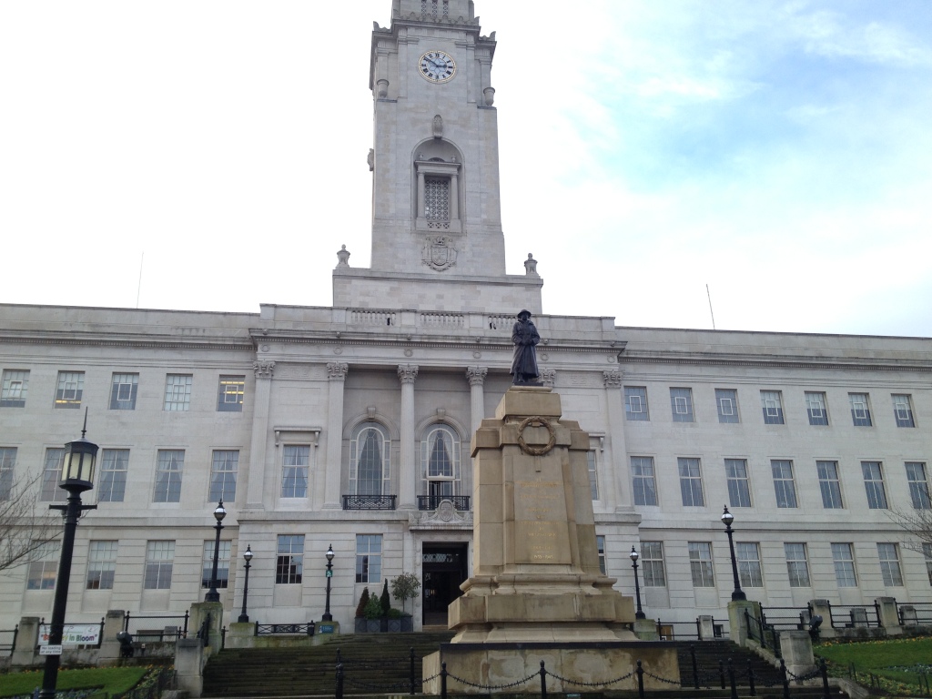 Barnsley Town Hall and location of Experience Barnsley City Museum